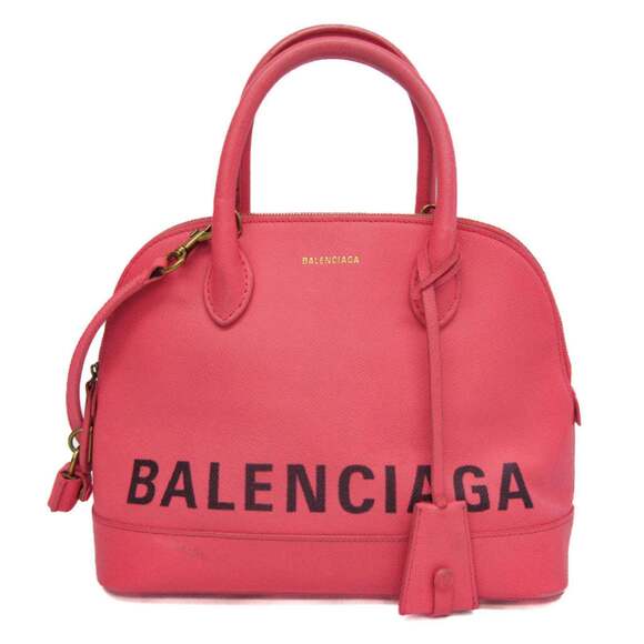 BALENCIAGA Handbags - Balenciaga Ville Top Handle S 518873 Women's Leather Handbag Pink